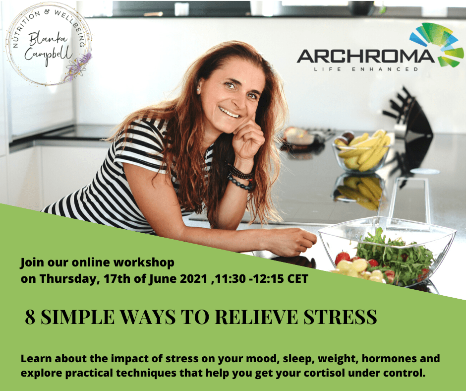 Stress Archroma June 2021, health and wellbeing workshops